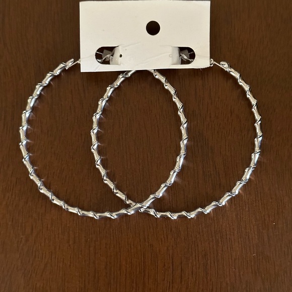 Jewelry - Silver hoop earrings..